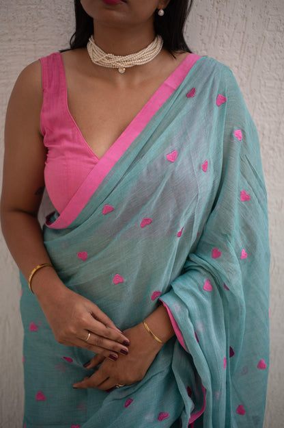 Stolen Glance Mul Saree - Mayin India 