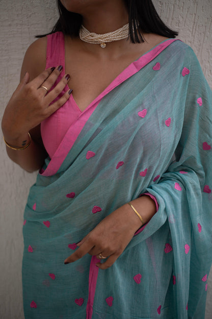 Stolen Glance Mul Saree - Mayin India 