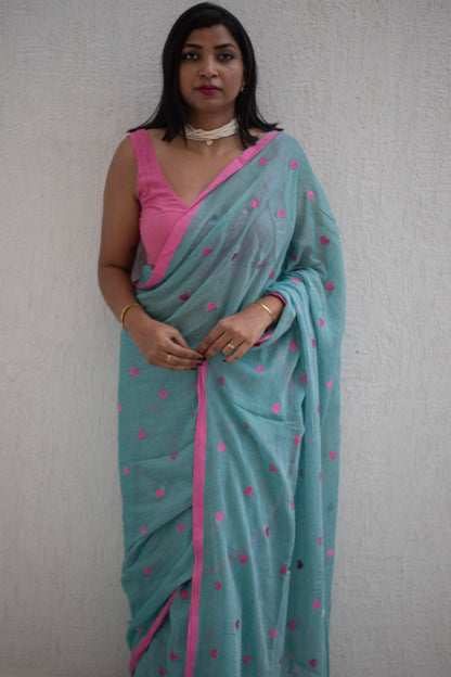 Stolen Glance Mul Saree - Mayin India 