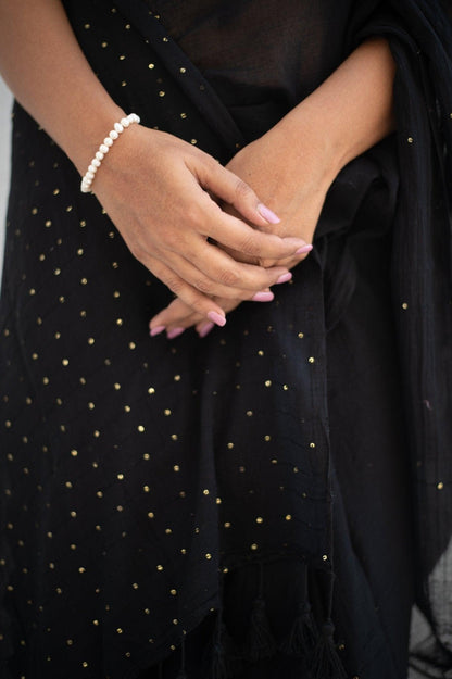 Celestial Noir Saree - Mayin India 