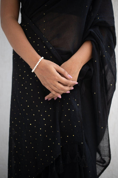 Celestial Noir Saree - Mayin India 