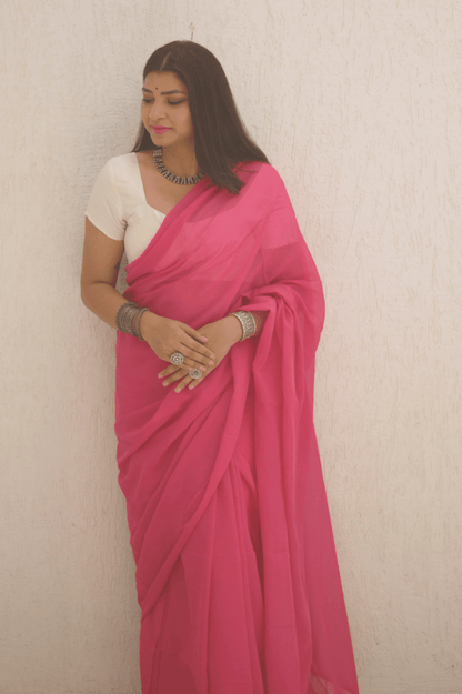 Peony Mul Saree - Mayin India 