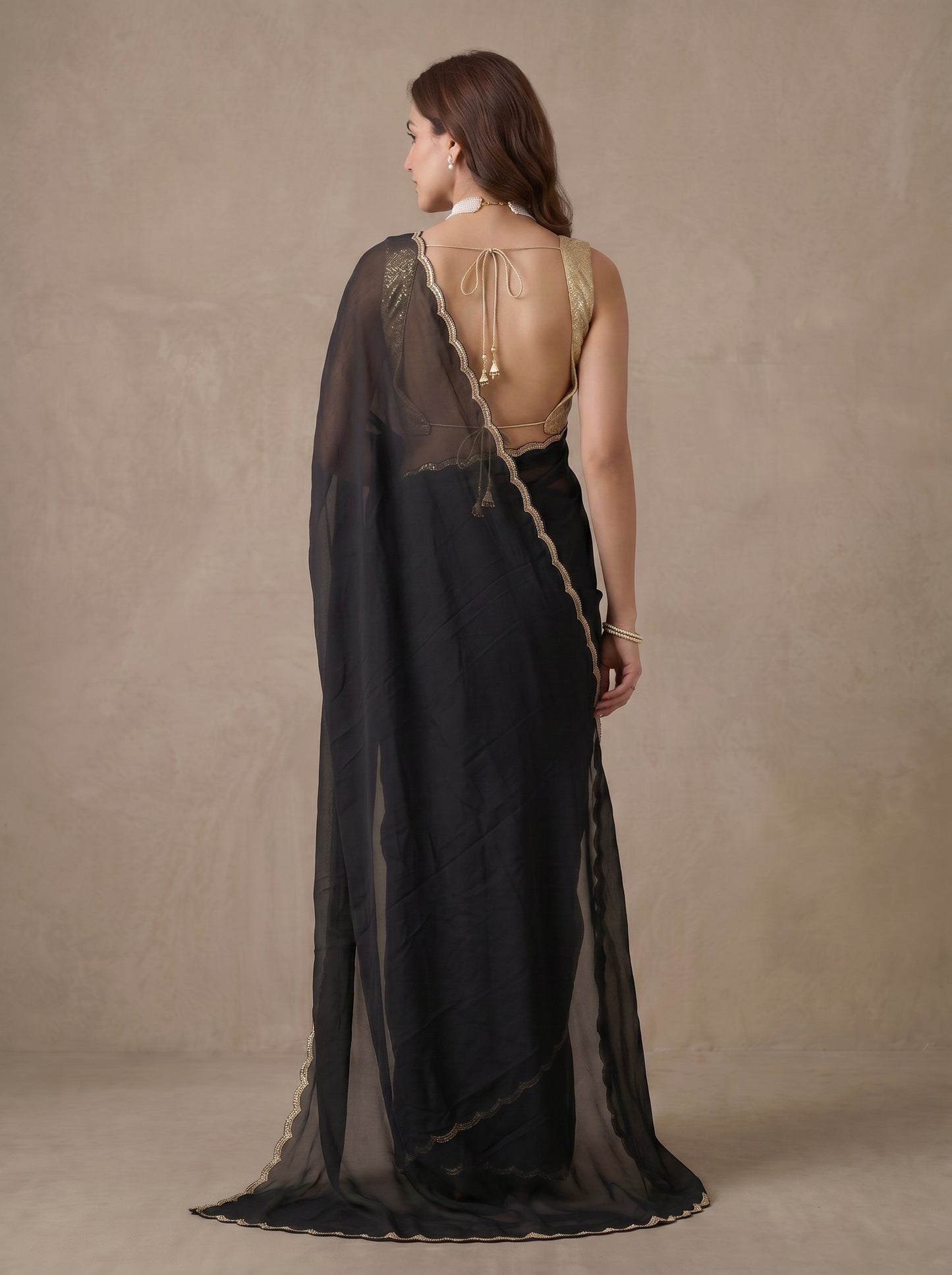 Art Deco Mul Saree