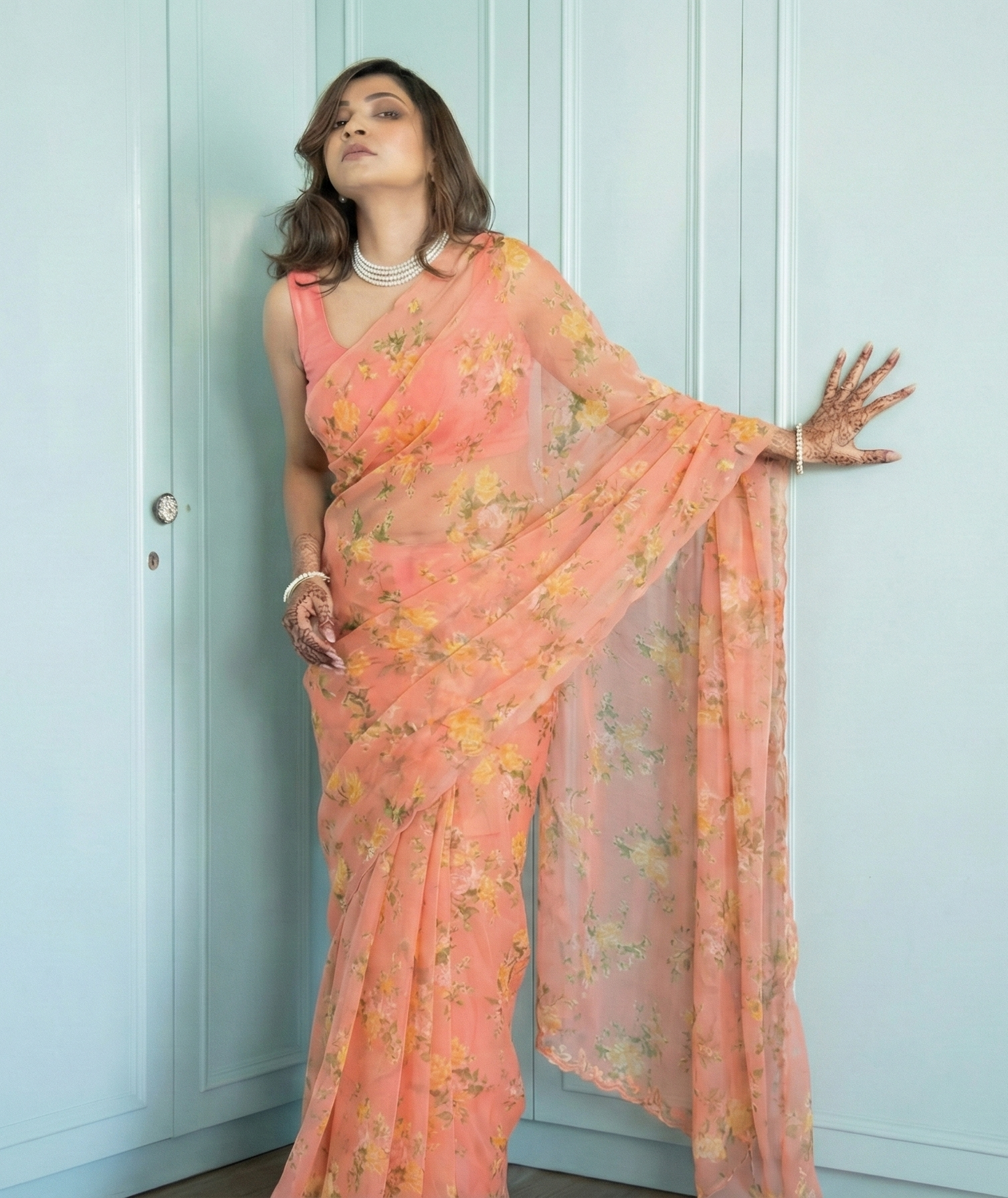 Elara Pure Chiffon Saree