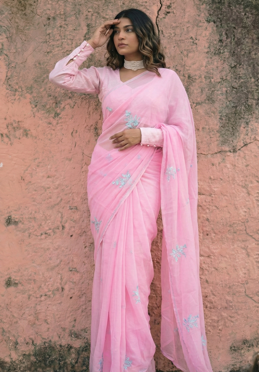 Florise Pure Chiffon Saree