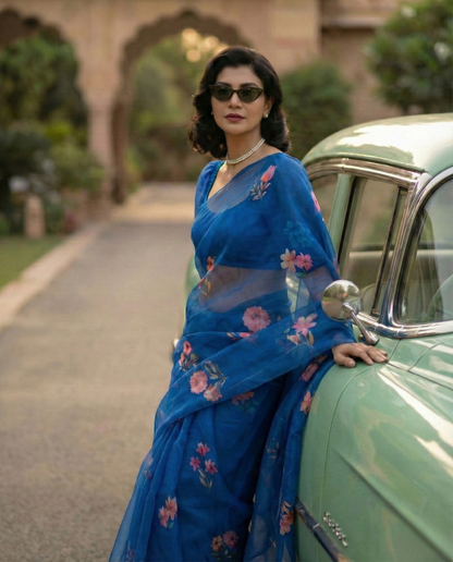 Azura Pure Chiffon Saree
