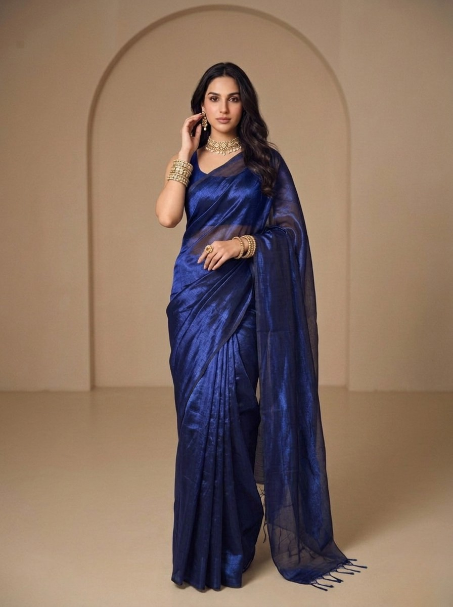 Vyomi Handloom Tissue Saree