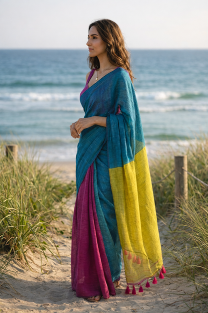 Full Swag Acrylic Cotton Saree