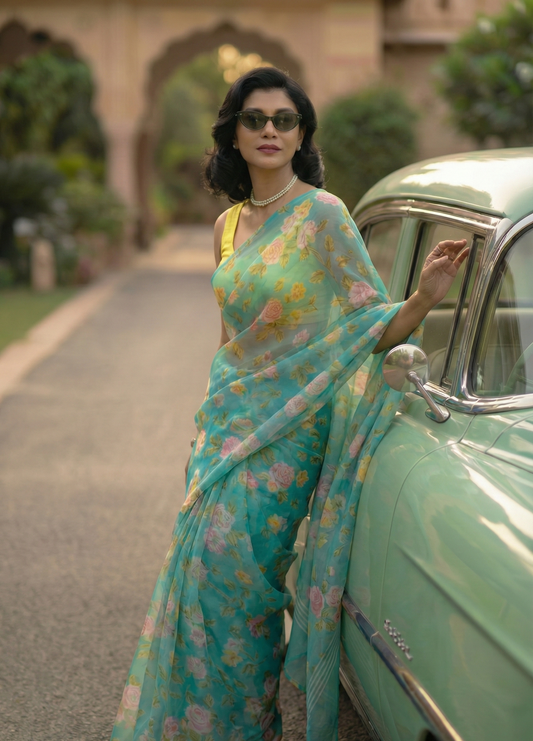 Selene Pure Chiffon Saree