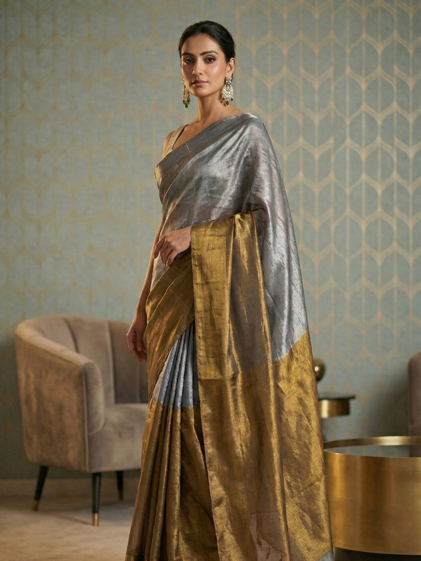 Amaira Handloom Tissue Saree