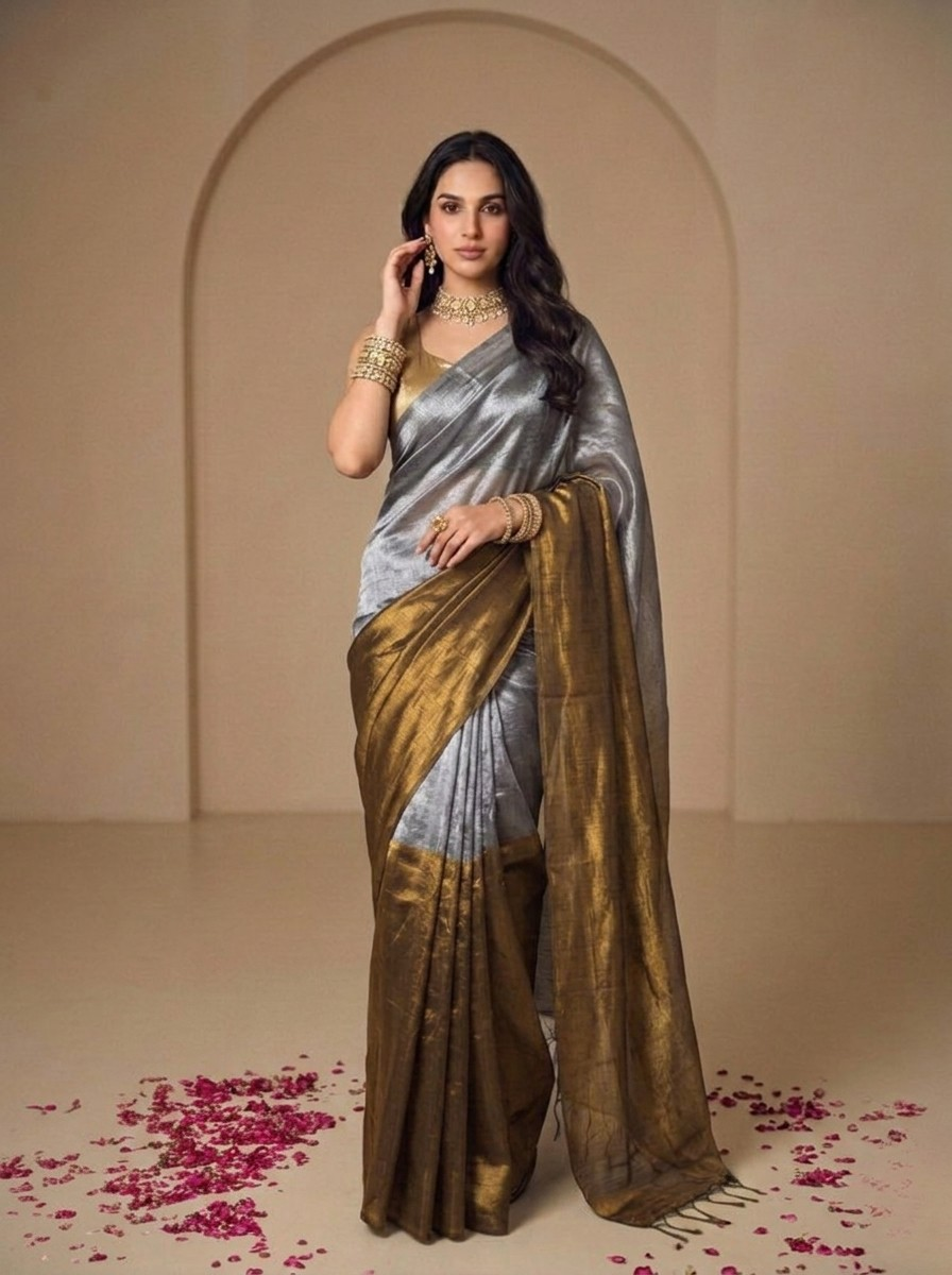 Amaira Handloom Tissue Saree