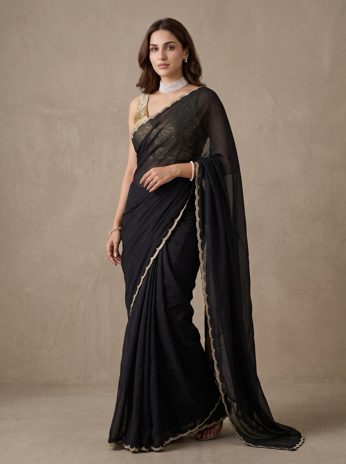 Art Deco Mul Saree
