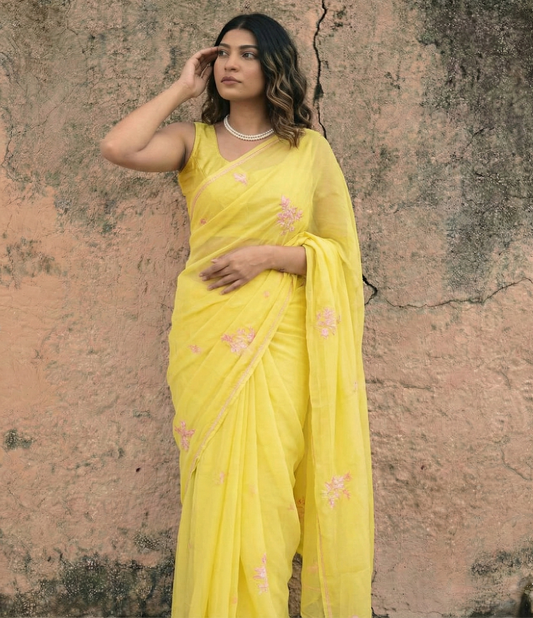 Celina Pure Chiffon Saree