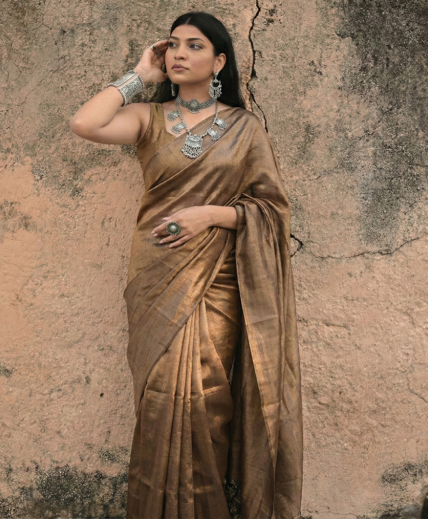 Ivara Handloom Tissue Saree