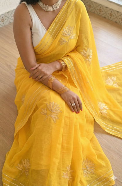 Lotus Mul Saree
