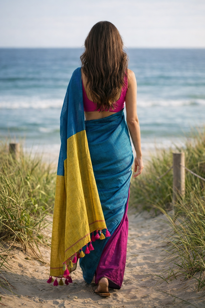 Full Swag Acrylic Cotton Saree