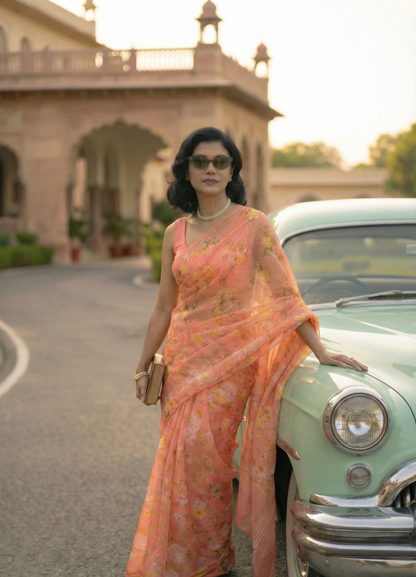 Elara Pure Chiffon Saree